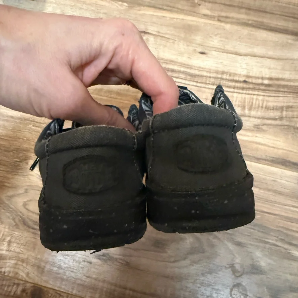 Hey Dude 8T Black Casual Slip-On Shoes